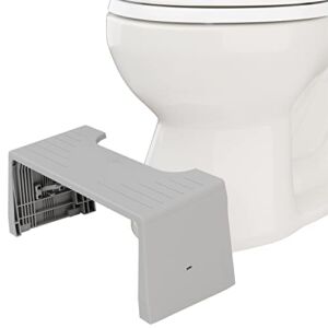 Squatty Potty Porta Traveler Foldable Toilet Stool for Travel, 7″ Height, Gray