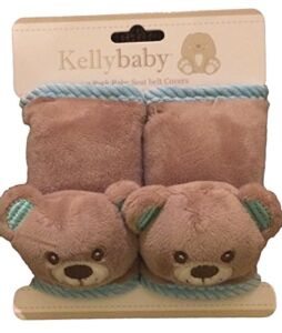 Kellybaby 2 Pack Baby Seatbelt Cover Blue Bear