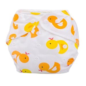Lookatool Newborn Baby Cloth Diaper Cover Adjustable Reusable Washable Nappy (D)