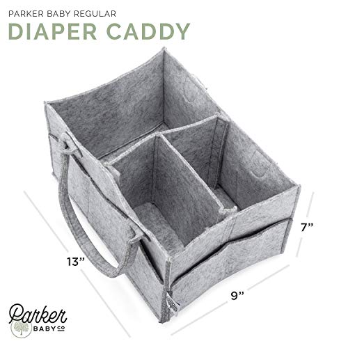 Parker Baby Diaper Caddy – Nursery Storage Bin and Car Organizer for Diapers and Baby Wipes – Grey | The Storepaperoomates Retail Market - Fast Affordable Shopping