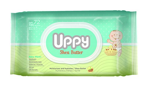 UPPY Soft Cloth Hypoallergenic Baby Wipes, Shea Butter, 72 Count | The Storepaperoomates Retail Market - Fast Affordable Shopping