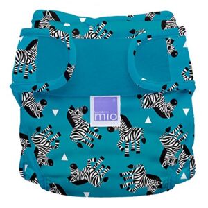 Bambino Mio Girls mioduo Cloth Diaper Cover, Zebra Crossing, Size 2 (Pack of 1)