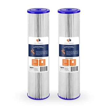 Aquaboon 5 Micron 20″ Pleated Sediment Water Filter Replacement Cartridge | Whole House Sediment Filtration | Compatible with ECP5-BB, AP810-2, HDC3001, CP5-BB, SPC-45-1005, ECP1-20BB, 2-Pack | The Storepaperoomates Retail Market - Fast Affordable Shopping