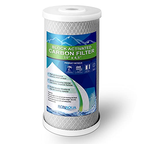Big CTO Carbon Block Water Filters 4.5″ x 10″ Whole House Cartridges * WELL-MATCHED with CBC Series, WFHDC8001, EP and EPM Series (4 Pack) | The Storepaperoomates Retail Market - Fast Affordable Shopping