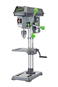 Genesis GDP1005A 10″ 5-Speed 4.1 Amp Drill Press with 5/8″ Chuck, Integrated LED Work Light, and Table that Rotates 360° and Tilts 0-45°