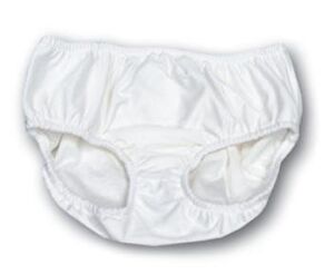 Adult Swim Diapers – Reusable Diaper for the Pool (M-Waist: 30-40; Leg: 19-25, White) by Swimsters