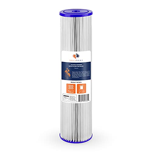 Aquaboon 1 Micron 20″ Pleated Sediment Water Filter Replacement Cartridge | Whole House Sediment Filtration | Compatible with ECP5-BB, AP810-2, HDC3001, CP5-BB, SPC-45-1005, ECP1-20BB, 2-Pack | The Storepaperoomates Retail Market - Fast Affordable Shopping