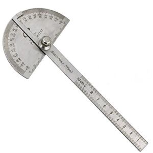 Actopus Metal Protractor Angle Finder Rotary Ruler Gauge Machinist Tool