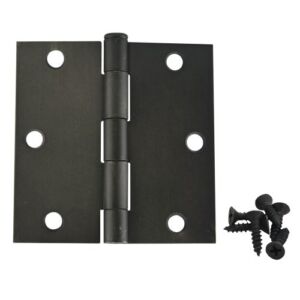 24 Pack – Cosmas Oil Rubbed Bronze Door Hinge 3.5″ Inch x 3.5″ Inch with Square Corners – 37601