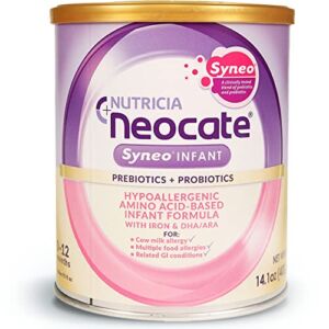 Neocate Syneo Infant Amino Acid-Based Baby Formula With Prebiotics and Probiotics – 14.1 Oz Can