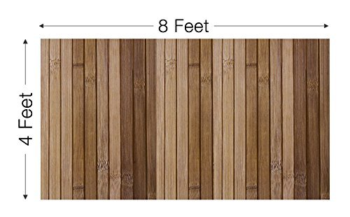 FOREVER BAMBOO Wainscoting Wall Panel for Interior Decoration Bamboo Wall Panel Carbonized Finish 4’H x 8’L | The Storepaperoomates Retail Market - Fast Affordable Shopping