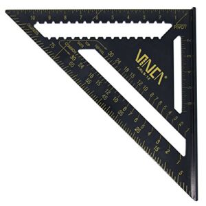 VINCA ARLS-12 Aluminum Rafter Carpenter Triangle Square 12 inch Measuring Layout Tool
