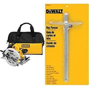 DEWALT DWE575SB 7-1/4-Inch Lightweight Circular Saw with Electric Brake with Circular Saw Rip Fence