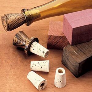 Woodturning Project Kit for Cork Bottle Stoppers (10-Pack)