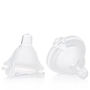 Evenflo Feeding Balance + Wide Neck BPA-Free Silicone Medium Flow Baby Bottle Nipple – 3 Months+, 2ct