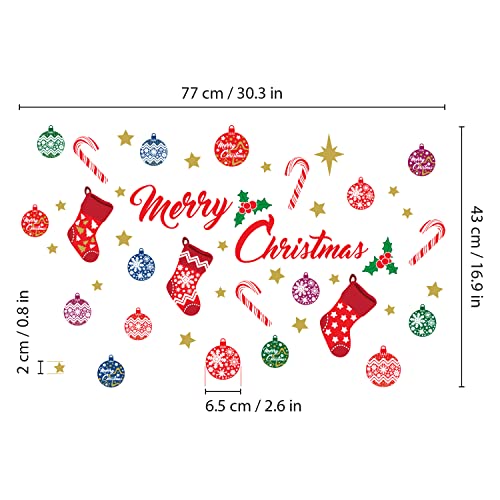 Christmas Decorations Clearance for Home, Indoor, Wall Stickers ” Merry Christmas Decor” Wall Murals Decals Living Room Children Nursery Restaurant Cafe Hotel Home Decor (Merry Christmas Decor) | The Storepaperoomates Retail Market - Fast Affordable Shopping