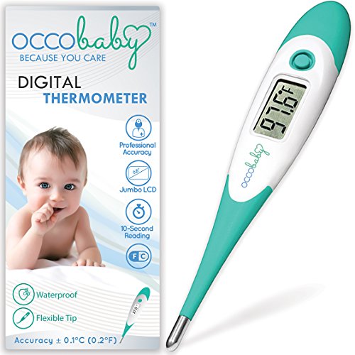 OCCObaby Clinical Digital Baby Thermometer – LCD, Flexible Tip, 10 Second Quick Accurate Fever Read Rectal Oral & Underarm Thermometer for Kids – Waterproof Baby Thermometer for Infants & Toddlers | The Storepaperoomates Retail Market - Fast Affordable Shopping