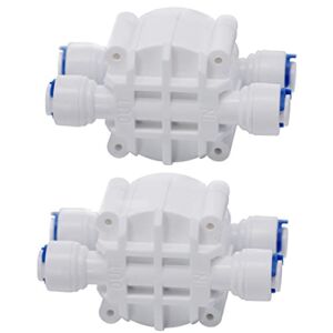 DIGITEN 1/4″ Automatic Shut-Off Valve with Quick-Connect Fittings For RO Reverse Osmosis(Pack of 2)