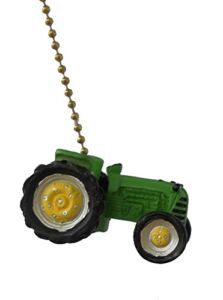 Green Farm TRACTOR Ceiling FAN PULL lamp chain by Clementine