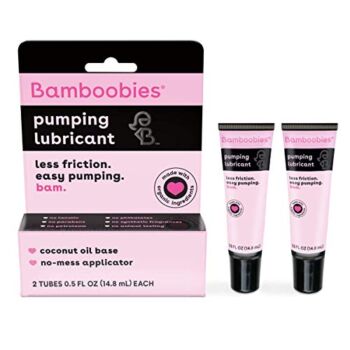 Bamboobies Women’s Breast Pump Lubricant and Nipple Cream, Coconut Oil Base, Cream for Breastfeeding, 0.5 Oz Tube, Made in the USA (2 Tubes) | The Storepaperoomates Retail Market - Fast Affordable Shopping