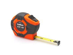 Crescent Lufkin 3/4″ x 12′ P1000 Series Hi-Viz® Orange Engineer’s Yellow Clad A4 Blade Power Return Tape Measure – PHV1312DN