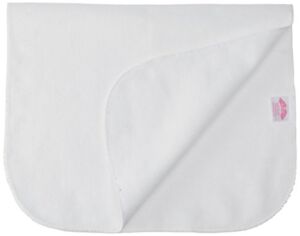 NuAngel 12 Piece Cotton Burp Cloths, White, 11×18 Inch (Pack of 1)
