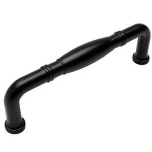 10 Pack – Cosmas 4313-96FB Flat Black Cabinet Hardware Handle Pull – 3-3/4″ Inch (96mm) Hole Centers