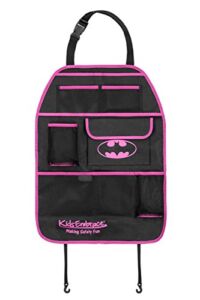 KidsEmbrace Batman Back Seat Organizer, DC Comics Batgirl Deluxe 6 Pockets, Pink