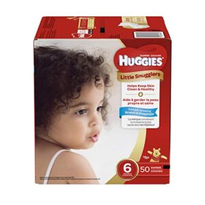 Huggies Little Snugglers Baby Diapers, Size 6, 50 Count, GIGA JR PACK (Packaging May Vary)