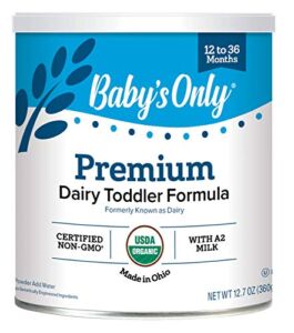 Baby’s Only Organic Premium Dairy Toddler Formula, 12.7 Oz (Pack of 6) | Non-GMO | USDA Organic | Clean Label Project Verified | Brain & Eye Health,12.7 Ounce (Pack of 6)