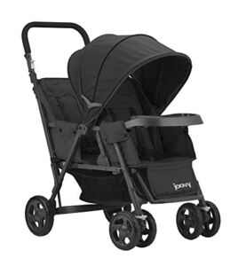 Joovy Caboose Too Graphite Stand-On Tandem Stroller, Black, 38×21.25×42 Inch (Pack of 1)