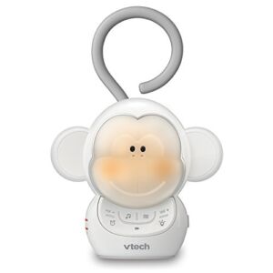 VTech BC8211 Myla The Monkey Baby Sleep Soother with a White Noise Sound Machine Featuring 5 Soft Ambient Sounds, 5 Calming Melodies & Soft-Glow Night Light, 1 Count (Pack of 1)