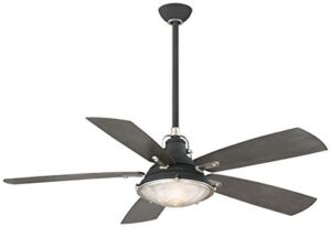 Minka-Aire F681-SDBK/WS Groton 56 Inch Outdoor Ceiling Fan in Sand Black/Weathered Steel Finish
