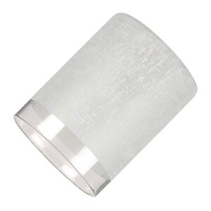 Westinghouse 8101400 Handblown Linen Cylinder Shade, White