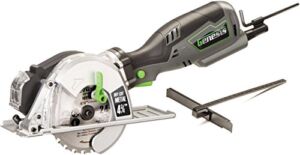 Genesis GMCS547C 5.8 Amp 4-3/4” Control Grip Compact Circular Saw for Metal Cutting with Chip Collector and Metal Cutting Blade