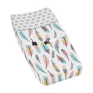 Feather Collection Girls Baby Changing Pad Cover