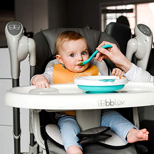 bblüv – Platö – Warming Feeding Plate – 3 Compartments with Suction Base for Baby to Toddler (Aqua) – BPA and Phthalate Free, 7.25×2.25×7.25 Inch (Pack of 1) | The Storepaperoomates Retail Market - Fast Affordable Shopping