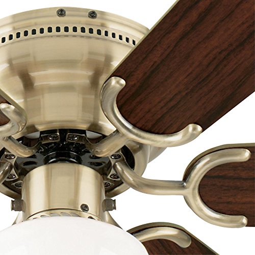 Westinghouse Lighting 7215800 Petite Indoor Ceiling Fan with Light, 30 Inch, Antique Brass | The Storepaperoomates Retail Market - Fast Affordable Shopping