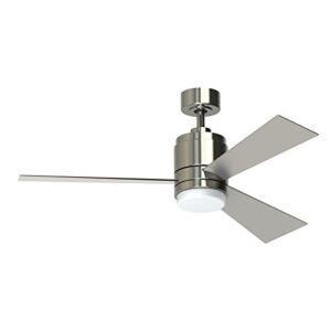 Pylon 48-in Brushed Nickel Downrod Mount Indoor Ceiling Fan with LED Light Kit and Remote (3-Blade)