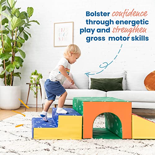 ECR4Kids SoftZone Single Tunnel Climber, Toddler Playset, Assorted, 3-Piece | The Storepaperoomates Retail Market - Fast Affordable Shopping