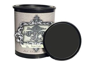 ALL-IN-ONE Paint by Heirloom Traditions, Iron Gate (Black), 32 Fl Oz Quart