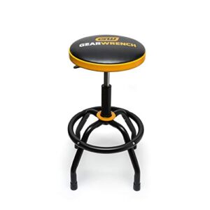 GEARWRENCH Adjustable Height Swivel Shop Stool, 26″ To 31″ – 86992