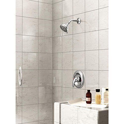 Moen 82604 Adler 1 Handle Tub & Shower Faucet Nickel Finish Spot Resist Brushed 1 Watersense Bathtub Multi-Function Showerhead, Chrome | The Storepaperoomates Retail Market - Fast Affordable Shopping