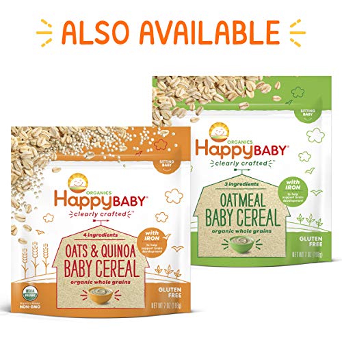 Happy Baby Organics Stage 2 Baby Food Pouches, Gluten Free, Vegan & Healthy Snack, Clearly Crafted Fruit & Veggie Puree, Apples, Sweet Potatoes & Granola, 4 Ounces (Pack of 16) | The Storepaperoomates Retail Market - Fast Affordable Shopping