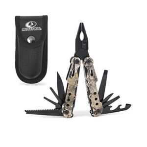 MOSSY OAK Multi-tool – 13 in 1 Multi Function Pliers – Folding Pocket Tool with Sheath, Camo – Portable Pocket Knife for Outdoors, Survival, Camping, Fishing, Hunting, Hiking