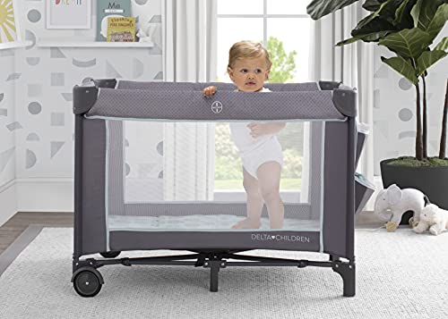 Delta Children LX Deluxe Portable Baby Play Yard With Removable Bassinet and Changing Table, Eclipse | The Storepaperoomates Retail Market - Fast Affordable Shopping