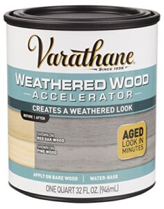 Varathane 313835 Weathered Wood Accelerator, Quart, Gray