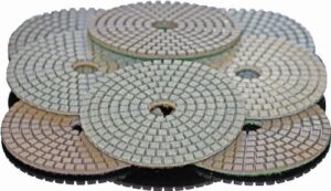 Stadea PPW216B 5″ Diamond Polishing Pads Set For Concrete Marble Stones Terrazzo Granite Floor Polishing