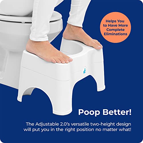 Squatty Potty The Original Bathroom Toilet Stool – Adjustable 2.0, Convertible to 7″ or 9″ Height with Removable Topper for Adults and Kids | The Storepaperoomates Retail Market - Fast Affordable Shopping