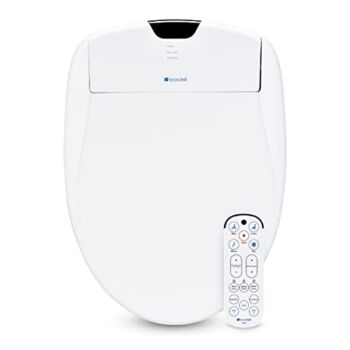 Brondell S1400-EW Swash 1400 Luxury Bidet Toilet Seat in Elongated White with Dual Stainless-Steel Nozzle Clean+, Endless Water-Warm Air Dryer-Nightlight | The Storepaperoomates Retail Market - Fast Affordable Shopping